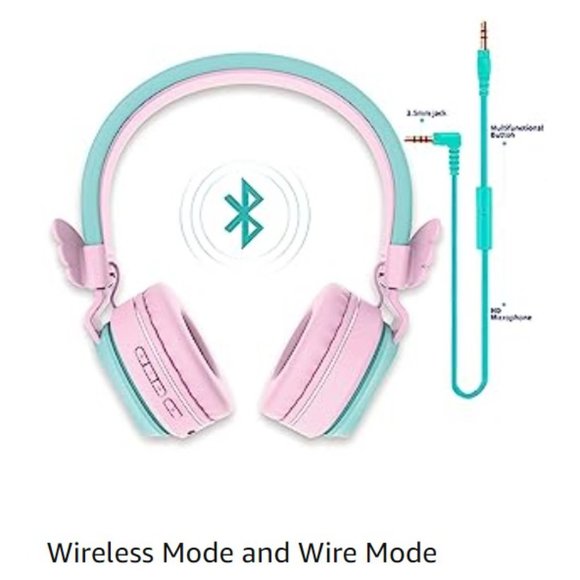 Kids Headphones - Wireless/Bluetooth - Volume Limit/Mic/Hand-free - TF Card - Picture 8 of 14